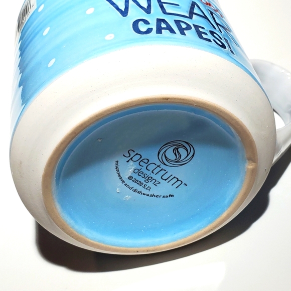 Not All Heroes Wear Capes 16 oz Ceramic Mug with Handle - Picture 3 of 3